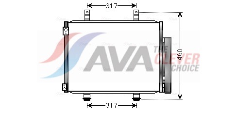 Condenser, air conditioning - SZ5133D AVA QUALITY COOLING