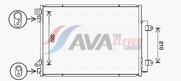Condenser, air conditioning - SZ5150D AVA QUALITY COOLING