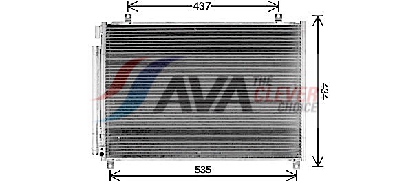 Condenser, air conditioning - SZ5154D AVA QUALITY COOLING