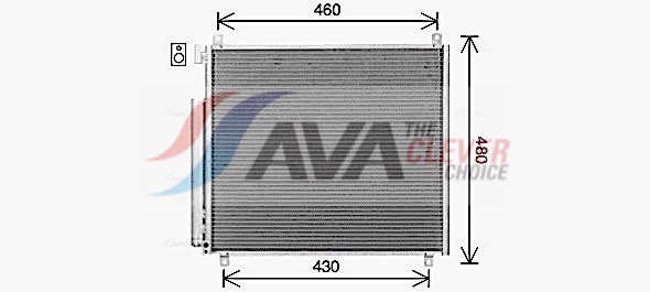 Condenser, air conditioning - SZ5158D AVA QUALITY COOLING