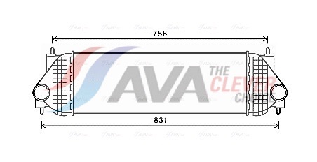 Intercooler, charger - SZA4134 AVA QUALITY COOLING