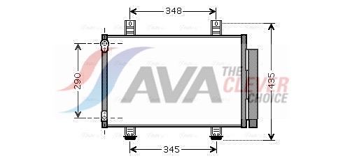 Condenser, air conditioning - SZA5087D AVA QUALITY COOLING