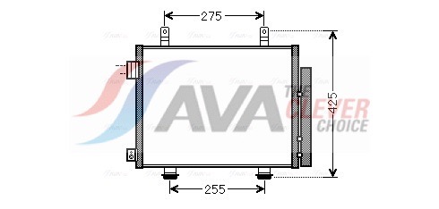 Condenser, air conditioning - SZA5115D AVA QUALITY COOLING