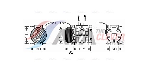 Compressore, Climatizzatore - SZAK110 AVA QUALITY COOLING
