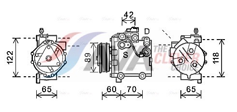 Compressor, air conditioning - SZAK125 AVA QUALITY COOLING