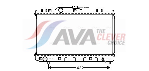 Radiator, engine cooling - TO2227 AVA QUALITY COOLING
