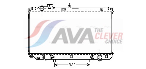 Radiator, engine cooling - TO2313 AVA QUALITY COOLING