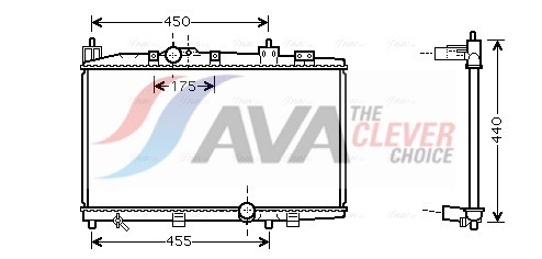 Radiatore, Raffreddamento motore - TO2318 AVA QUALITY COOLING