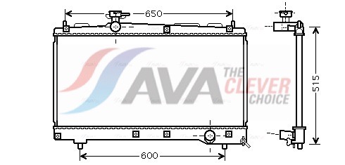 Radiator, engine cooling - TO2331 AVA QUALITY COOLING