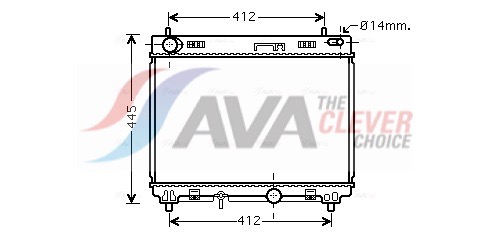 Radiatore, Raffreddamento motore - TO2358 AVA QUALITY COOLING
