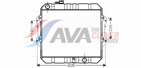 Radiator, engine cooling - TO2371 AVA QUALITY COOLING