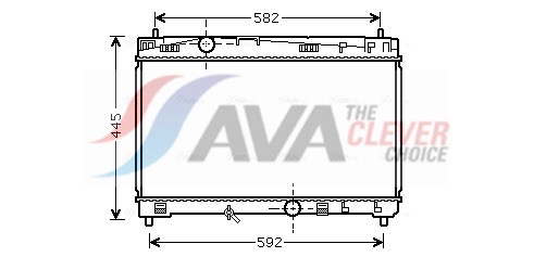 Radiator, engine cooling - TO2489 AVA QUALITY COOLING