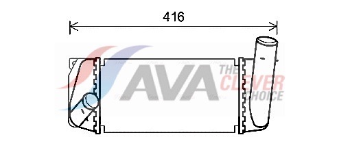 Intercooler, charger - TO4668 AVA QUALITY COOLING