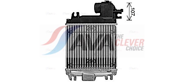 Intercooler, charger - TO4758 AVA QUALITY COOLING