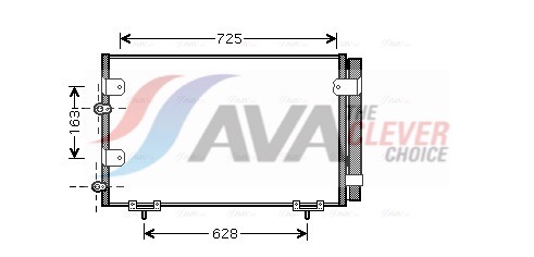 Condenser, air conditioning - TO5288D AVA QUALITY COOLING