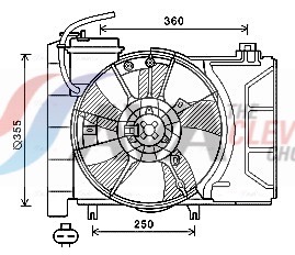 Fan, radiator - TO7647 AVA QUALITY COOLING
