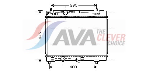 Radiator, engine cooling - TOA2357 AVA QUALITY COOLING