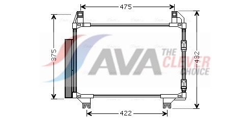 Condenser, air conditioning - TOA5404D AVA QUALITY COOLING