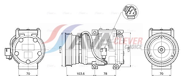 Compressor, air conditioning - TOAK798 AVA QUALITY COOLING