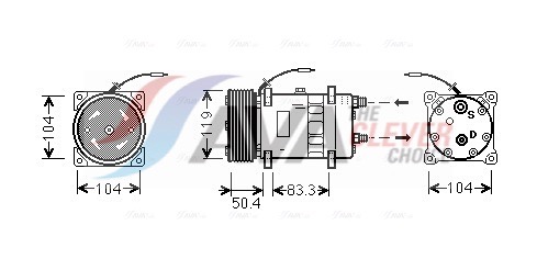 Compressore, Climatizzatore - UVAK058 AVA QUALITY COOLING