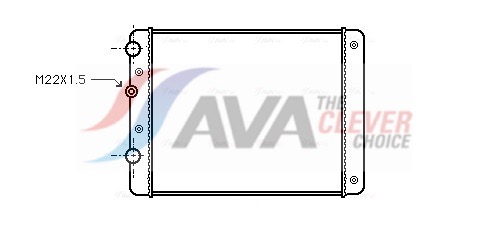 Radiator, engine cooling - VN2129 AVA QUALITY COOLING