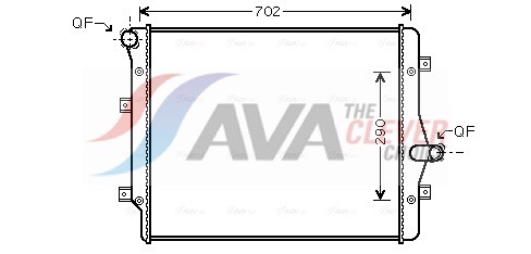 Radiatore, Raffreddamento motore - VN2208 AVA QUALITY COOLING