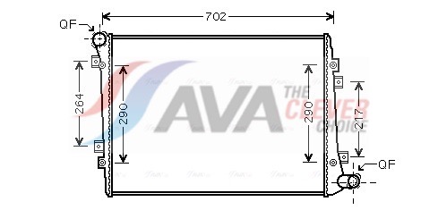 radiatorius, variklio aušinimas - VN2224 AVA QUALITY COOLING