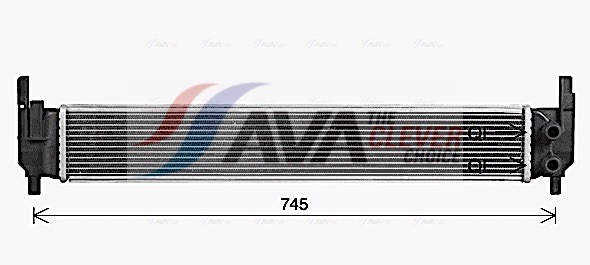 Radiator, engine cooling - VN2420 AVA QUALITY COOLING