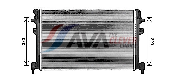 Radiator, engine cooling - VN2426 AVA QUALITY COOLING