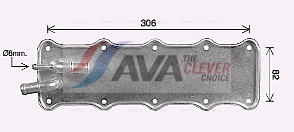 Intercooler, charger - VN4421 AVA QUALITY COOLING