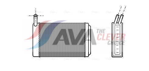 Heat Exchanger, interior heating - VN6061 AVA QUALITY COOLING