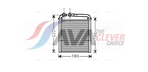Heat Exchanger, interior heating - VNA6256 AVA QUALITY COOLING