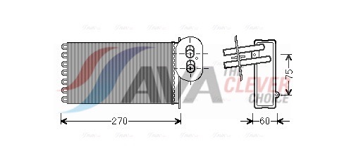 Heat Exchanger, interior heating - VN6296 AVA QUALITY COOLING