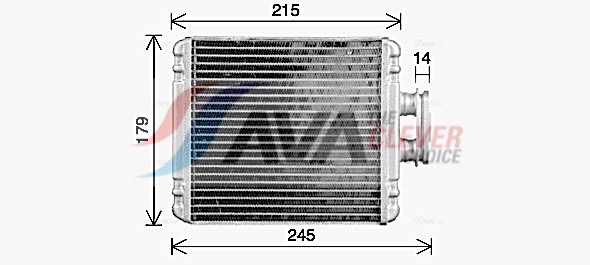 Heat Exchanger, interior heating - VN6434 AVA QUALITY COOLING