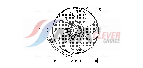 Ventola, Raffreddamento motore - VN7521 AVA QUALITY COOLING