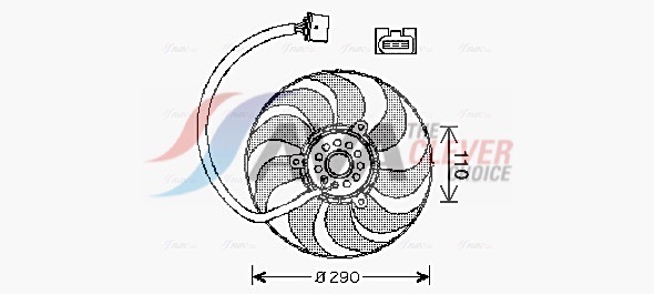 Fan, radiator - VN7522 AVA QUALITY COOLING