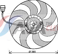 Fan, radiator - VN7526 AVA QUALITY COOLING