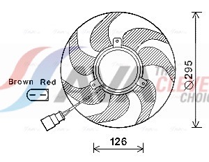 Fan, radiator - VN7535 AVA QUALITY COOLING