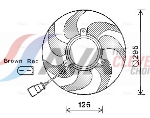 Fan, radiator - VN7536 AVA QUALITY COOLING