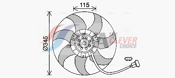 Fan, radiator - VN7541 AVA QUALITY COOLING
