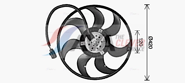 Ventola, Raffreddamento motore - VN7547 AVA QUALITY COOLING