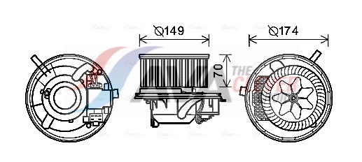 Ventilatore abitacolo - VN8341 AVA QUALITY COOLING