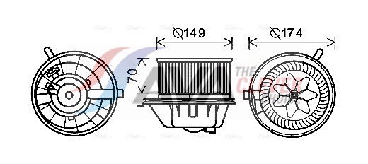 Ventilatore abitacolo - VN8342 AVA QUALITY COOLING