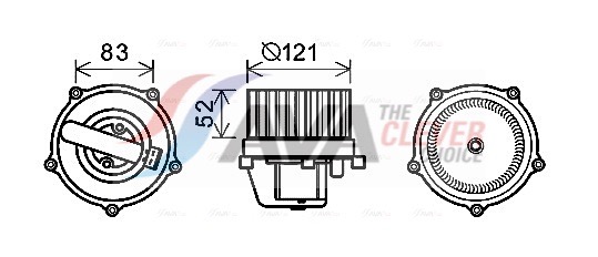 Ventilatore abitacolo - VN8345 AVA QUALITY COOLING