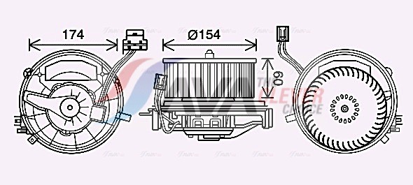 Interior Blower - VN8399 AVA QUALITY COOLING