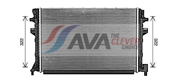 Radiator, engine cooling - VNA2383 AVA QUALITY COOLING