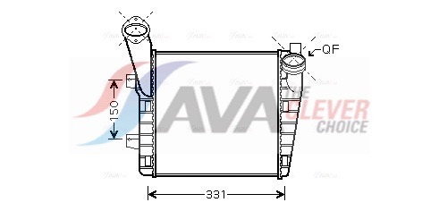 Intercooler, charger - VNA4234 AVA QUALITY COOLING