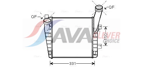 Intercooler - VNA4263 AVA QUALITY COOLING