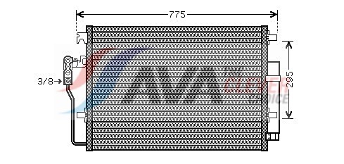 Condensatore, Climatizzatore - VNA5277D AVA QUALITY COOLING