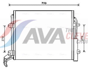Condenser, air conditioning - VNA5324D AVA QUALITY COOLING